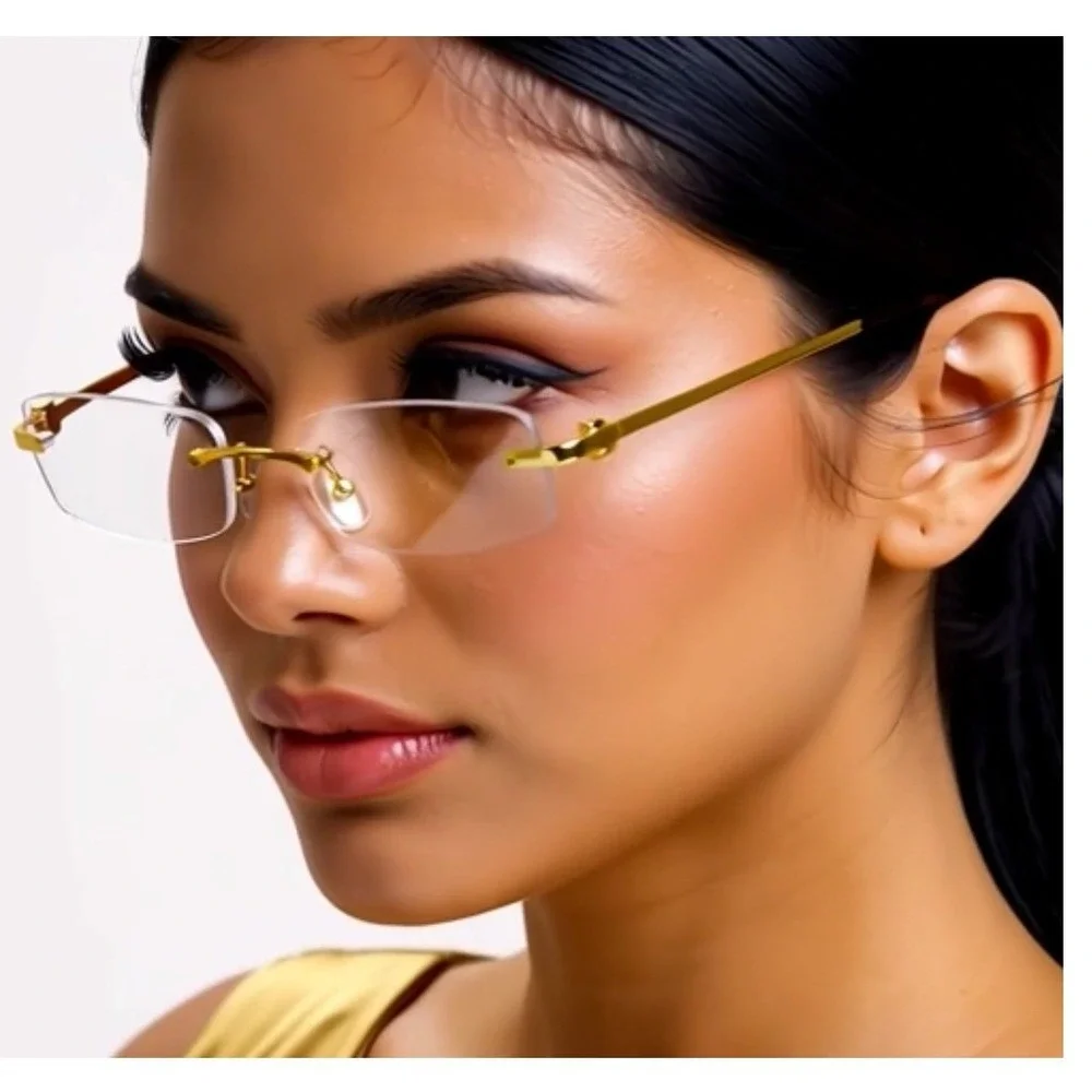 Women Glasses Office Business Wear Casual Square Clear Eye Glasses Aesthetic New